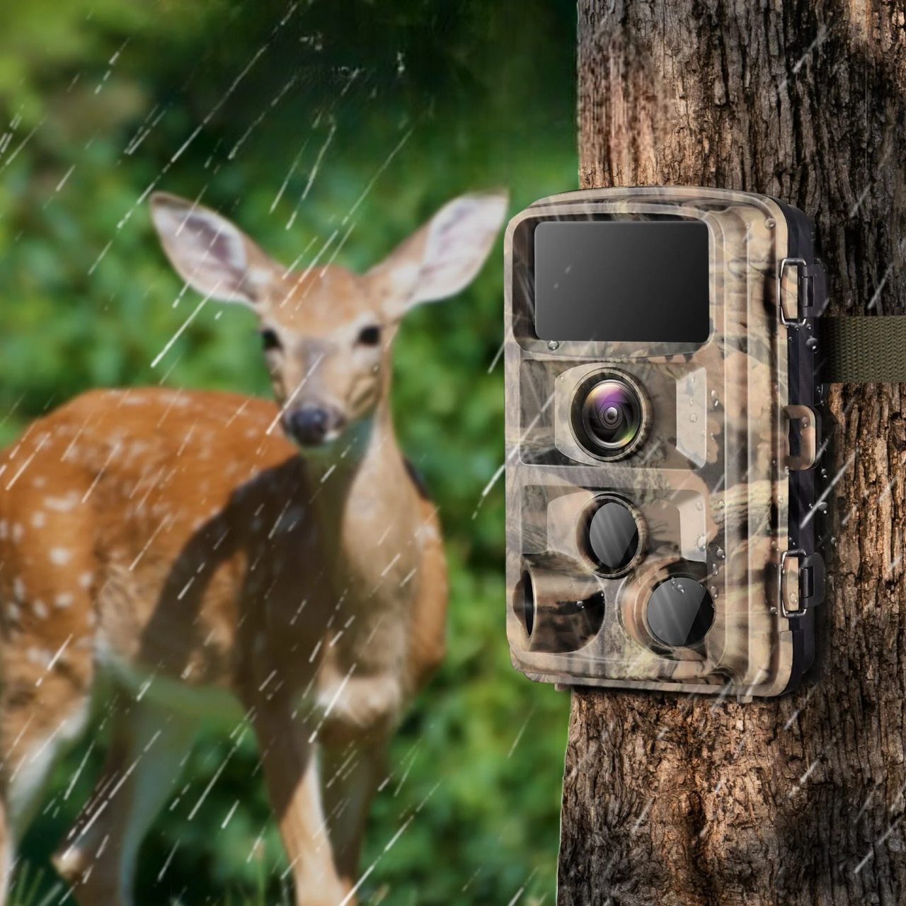 Caméra de chasse infrarouge OC-C29 – 16MP · 1080p · Vision nocturne · Étanche
