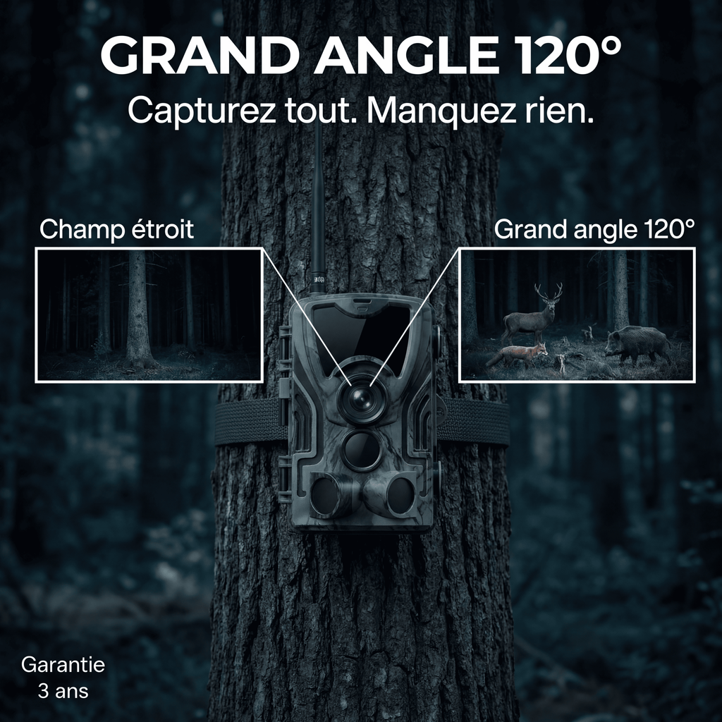 Caméra de chasse 4G 4K avec écran — vue 4 — Woodcam