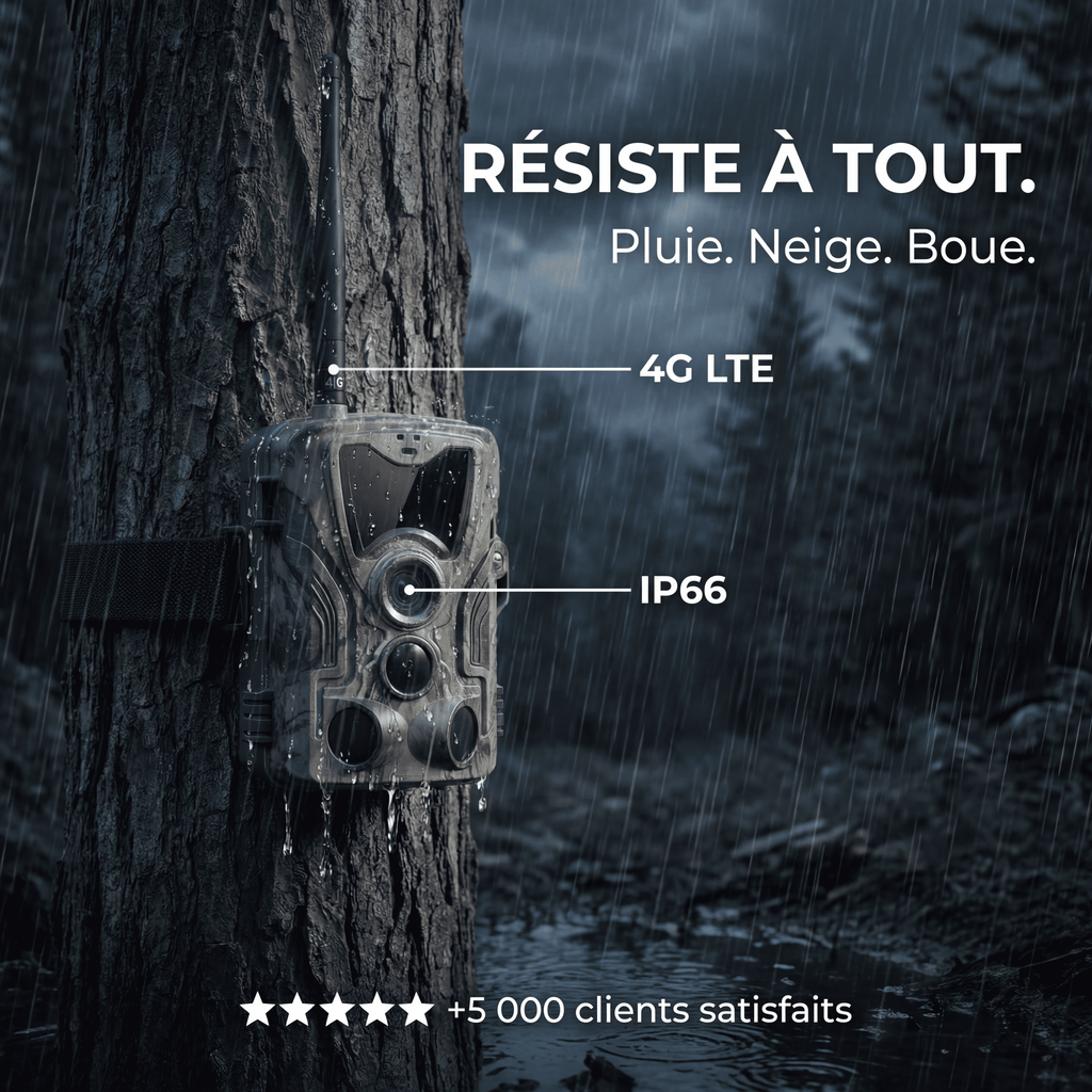 Caméra de chasse 4G 4K avec écran — vue 8 — Woodcam