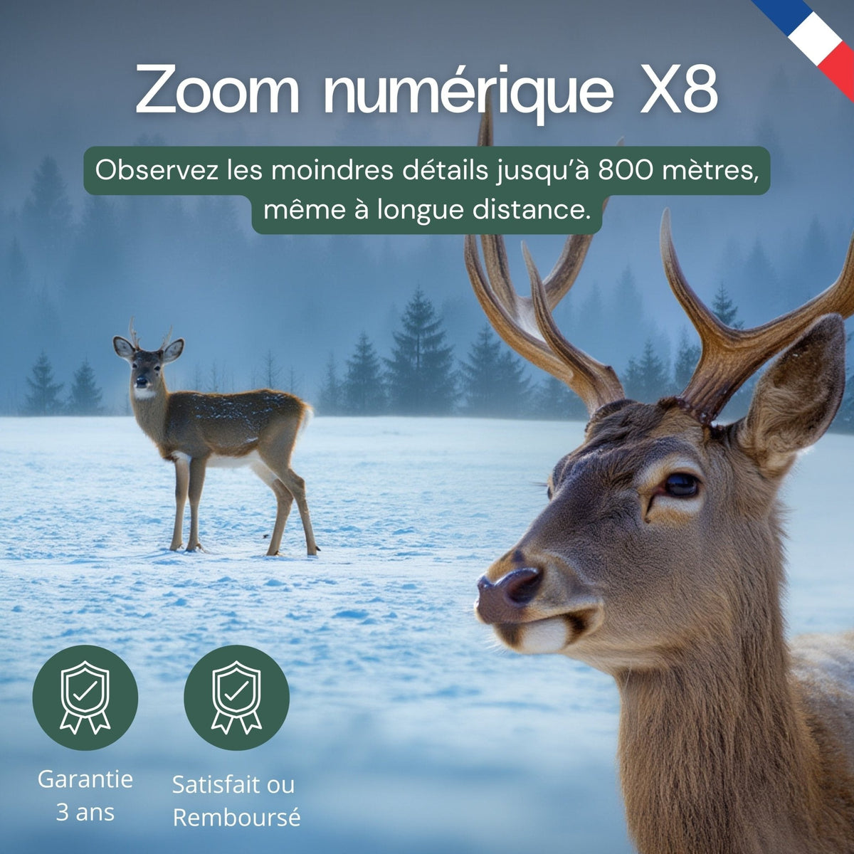 Jumelles vision nocturne 4K — Autonomie 20h — vue 4 — Woodcam