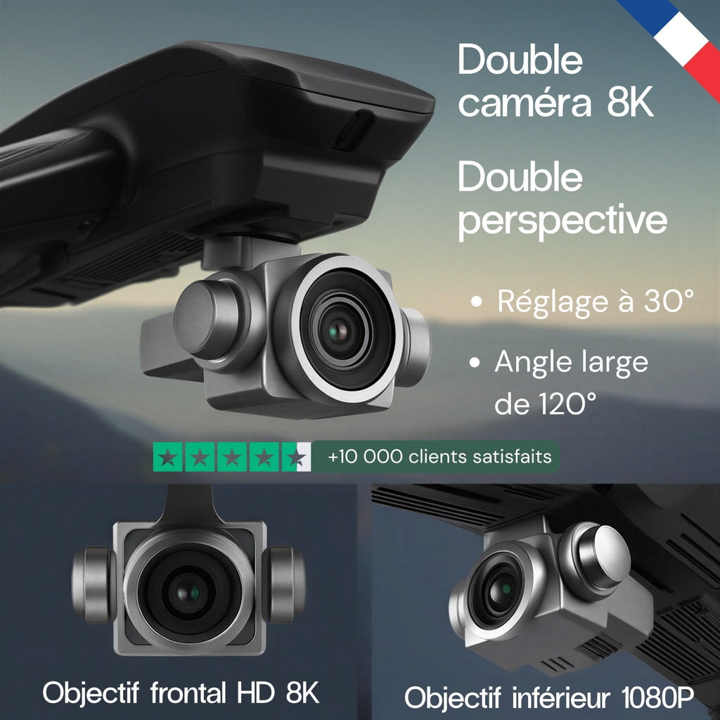 Drone vidéo 8K — vue 3 — Woodcam