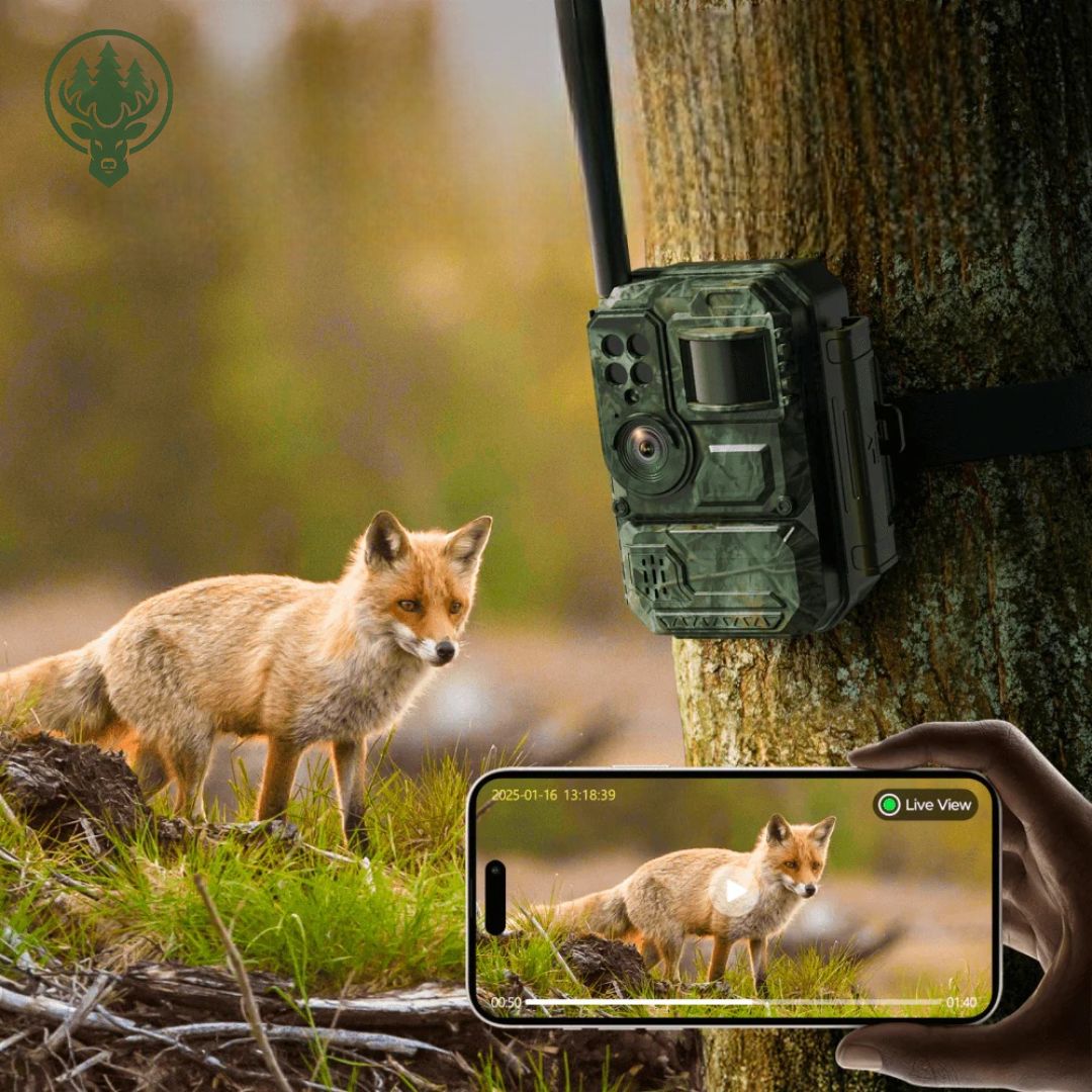 Caméra de chasse cellulaire 4G OC-C02 – Vision nocturne couleur · Streaming en direct