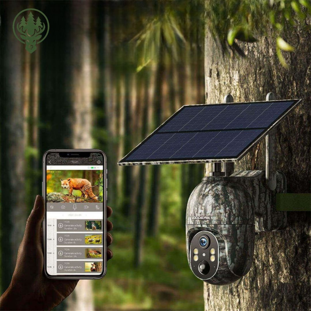 Caméra de chasse cellulaire solaire OC-C07 – 2.5K · 360° · Streaming direct 4G