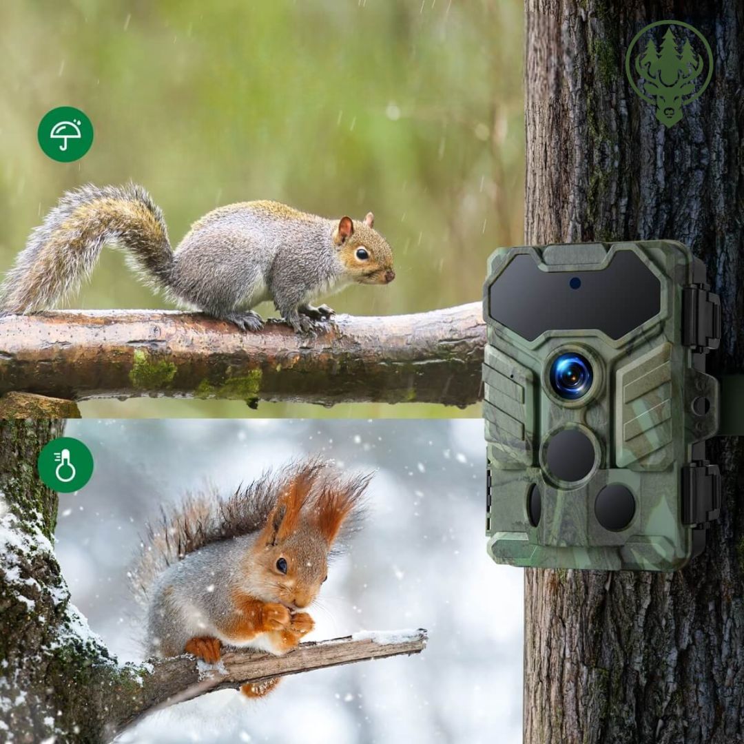 Caméra de chasse Wi-Fi OC-C05 – Grand angle 130° · Vision nocturne HD · 32MP