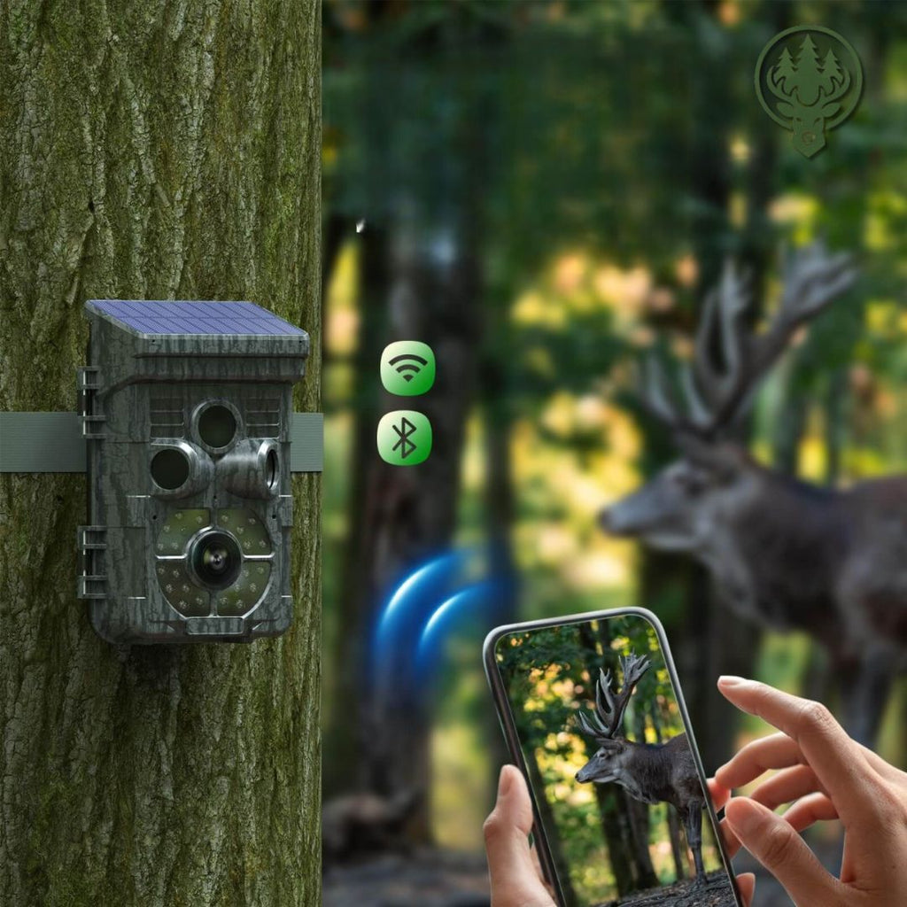 Caméra de chasse solaire Wi-Fi OC-C06 – Vision 850nm · Détection mouvement · IP66