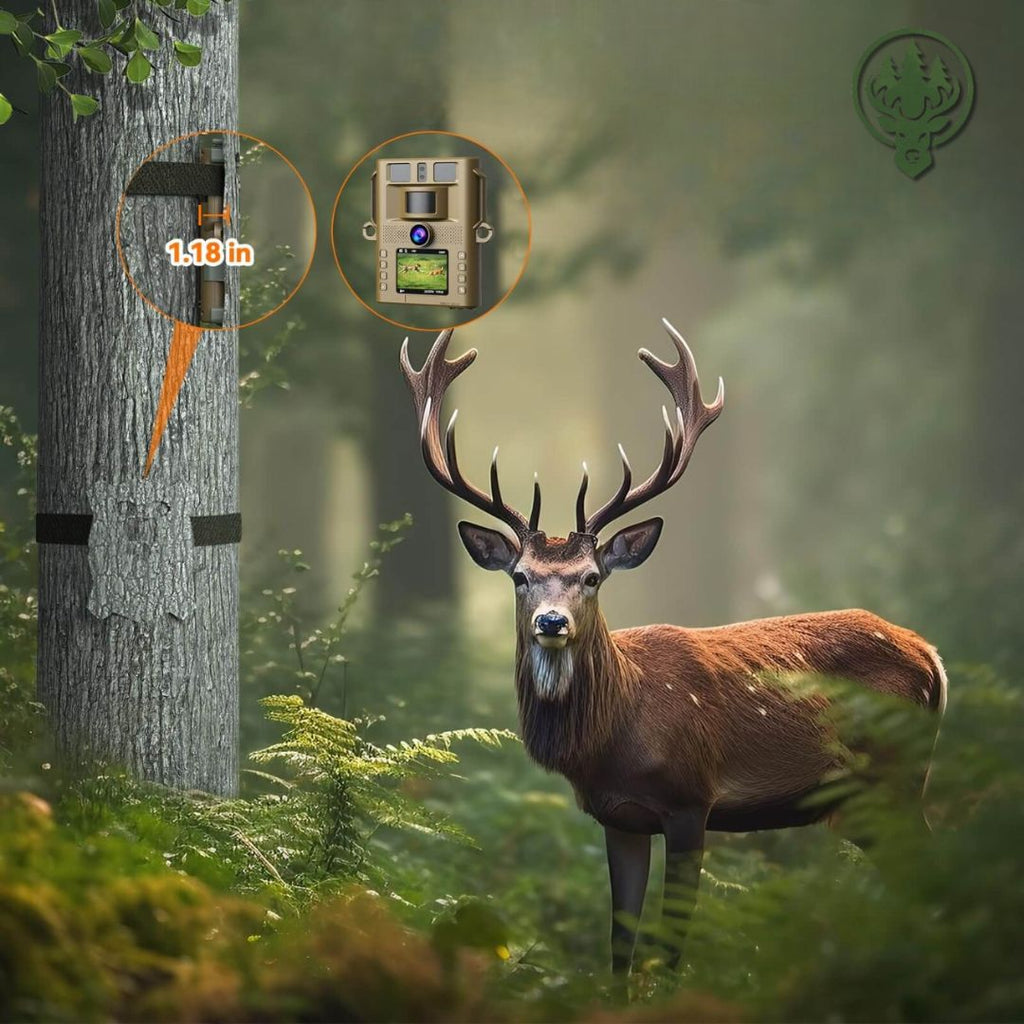 Caméra de chasse Wi-Fi 4K OC-C14 – Vision nocturne invisible · Discrète · 32MP
