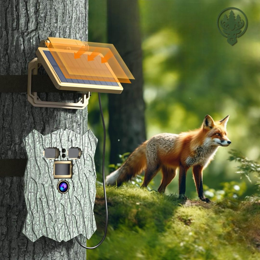 Caméra de chasse Wi-Fi 4K OC-C14 – Vision nocturne invisible · Discrète · 32MP