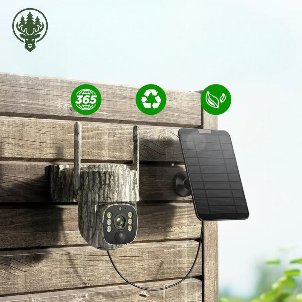 Caméra de chasse 360° OC-C03 – Rotative · Vidéo en direct · Extérieur sans Wi-Fi