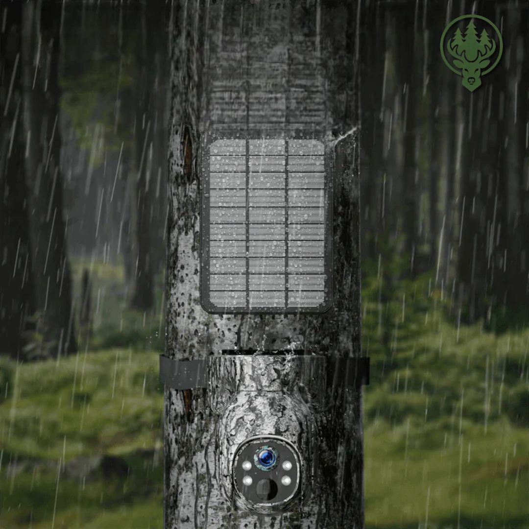 Caméra de chasse cellulaire 2.5K OC-C17 – 360° · Solaire · Streaming en direct 4G
