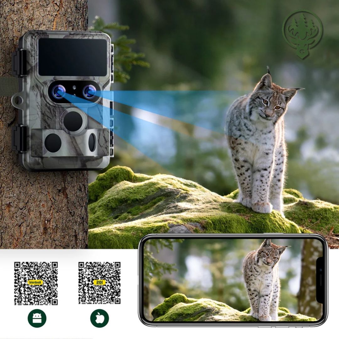 Caméra de chasse Wi-Fi 4K OC-C24 – 32MP · Faible lueur · Détection rapide 0,1s