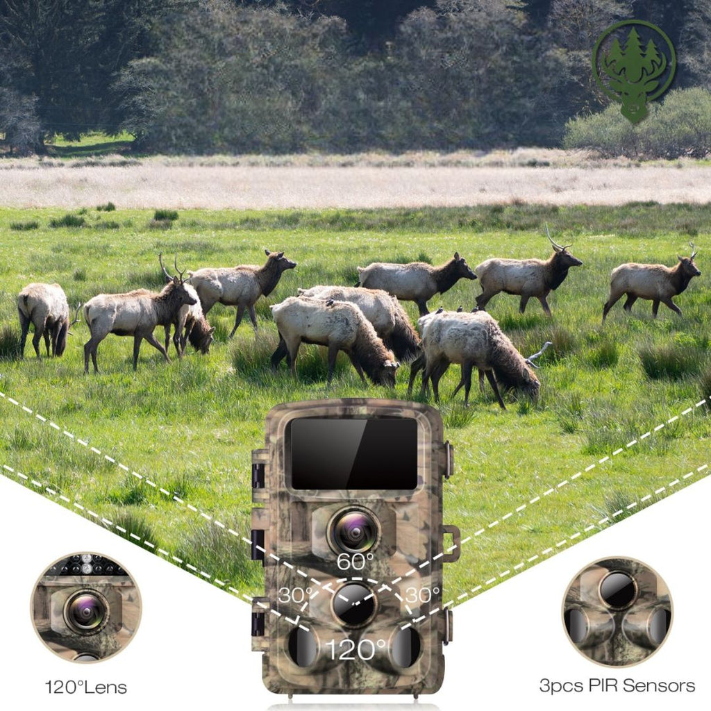 Caméra de chasse infrarouge OC-C29 – 16MP · 1080p · Vision nocturne · Étanche