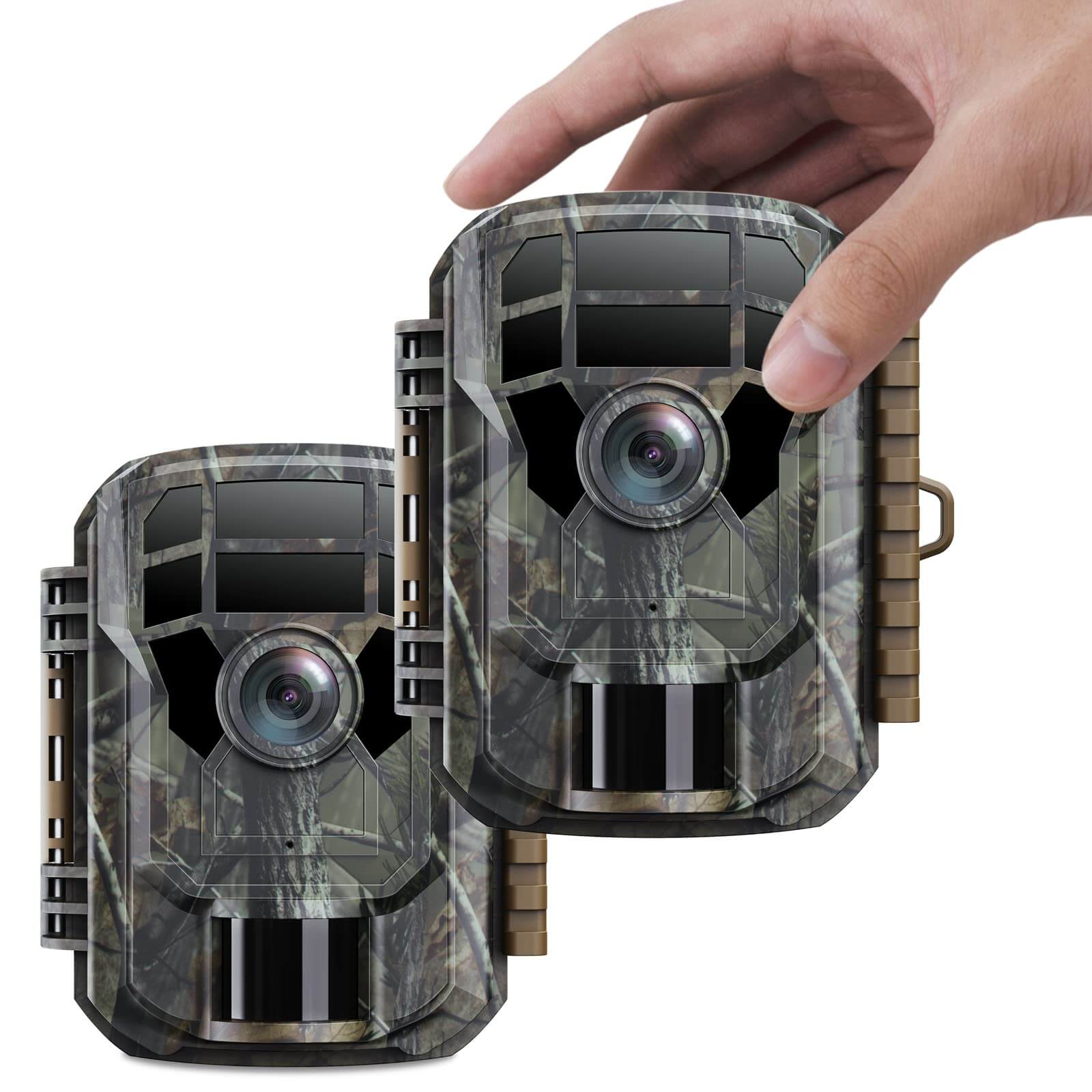 Caméra de chasse extérieure OC-C21 – 2K HD · Mini format · Sans réseau cellulaire