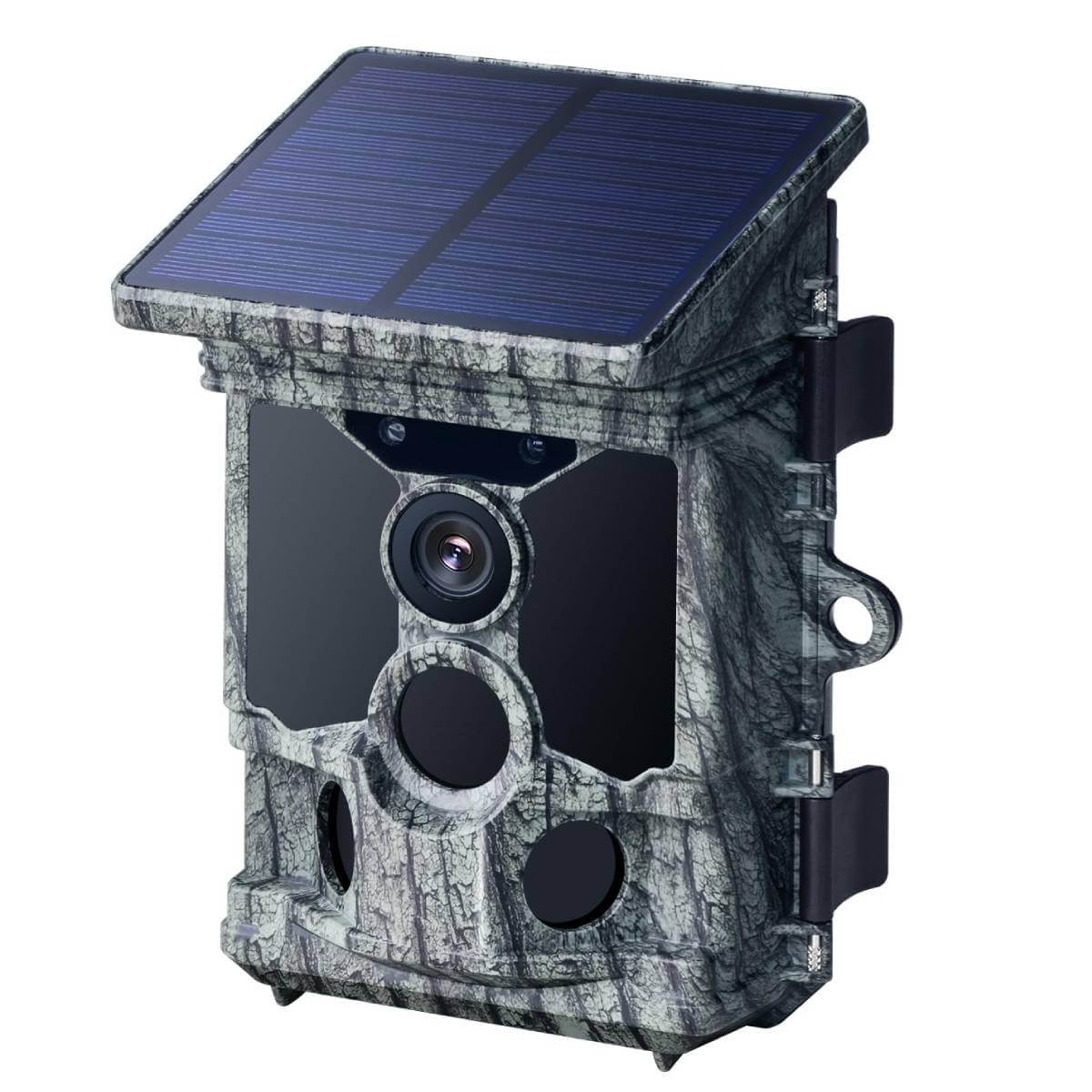 Caméra de chasse 4K solaire Wi-Fi OC-C22 – Déclenchement 0,1s · 100MP · Vision nocturne