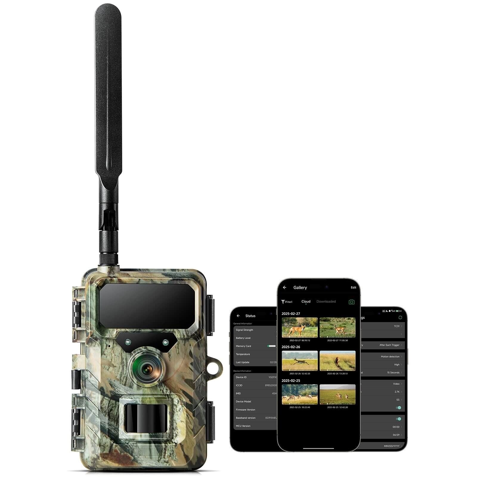 Caméra de chasse 4G OC-C01 – Cellulaire · 2.7K · 32MP · Vision infrarouge