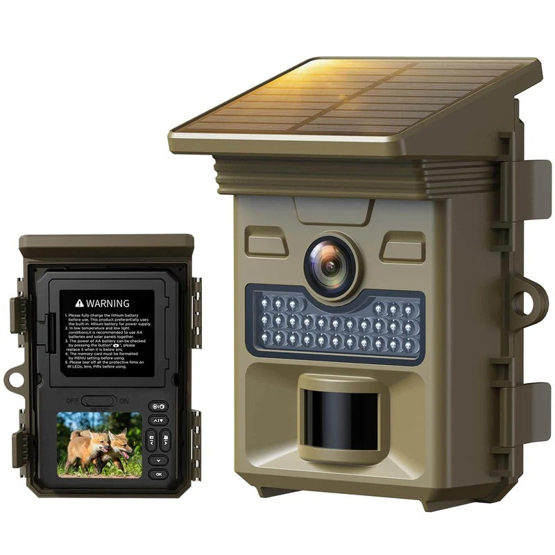 Caméra de chasse solaire OC-C16 – Sans Wi-Fi · Écran 2.0" · Autonomie longue durée