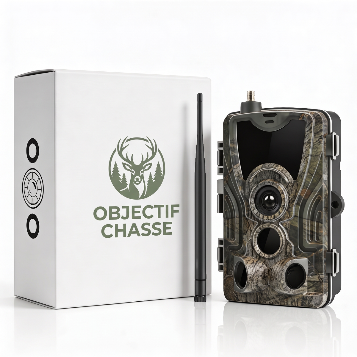 Caméra de chasse 4G 4K avec écran — Objectif Chasse
