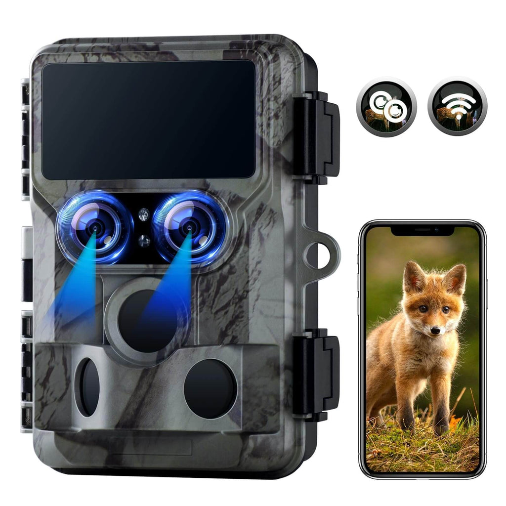 Caméra de chasse Wi-Fi 4K OC-C24 – 32MP · Faible lueur · Détection rapide 0,1s